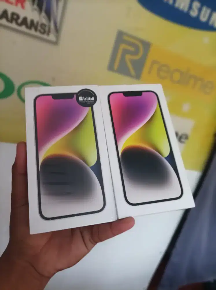 New iPhone 14 128 garansi resmi 1 tahun ibox