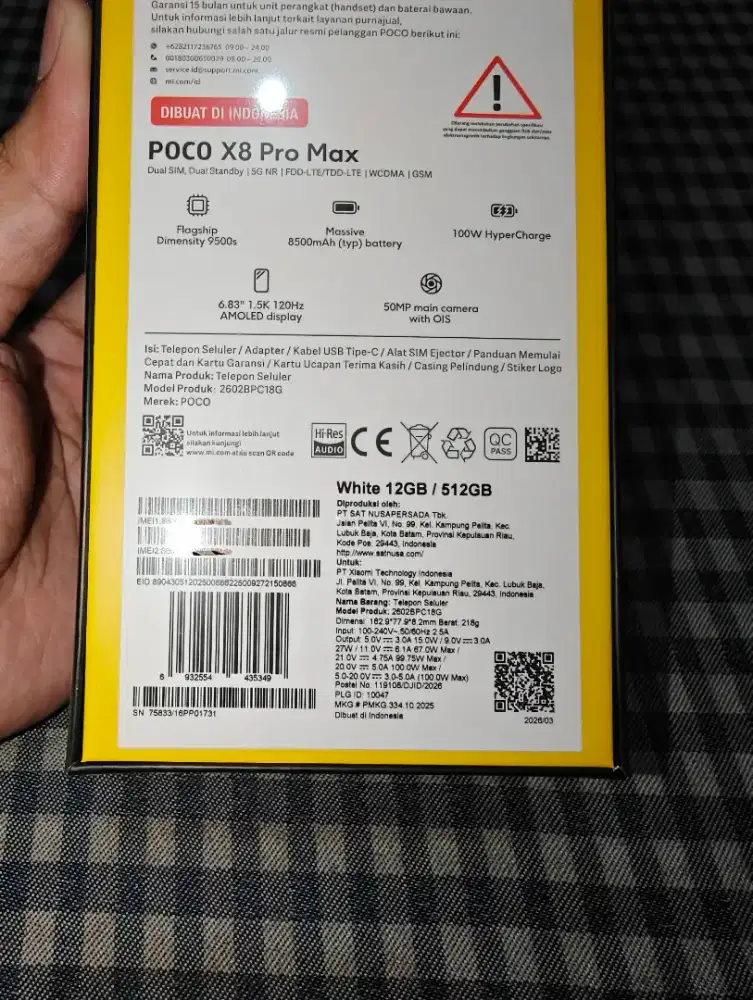 Poco X8 Pro Max 12/512 Putih