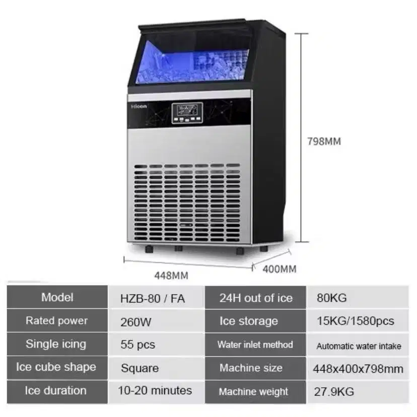 Ice Maker Hicon HZB-80/FA