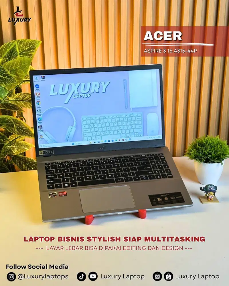 ACER ASPIRE 3 15 A315-44P RYZEN 7 SERIES 7K SSD 512GB RAM 16GB 2ND