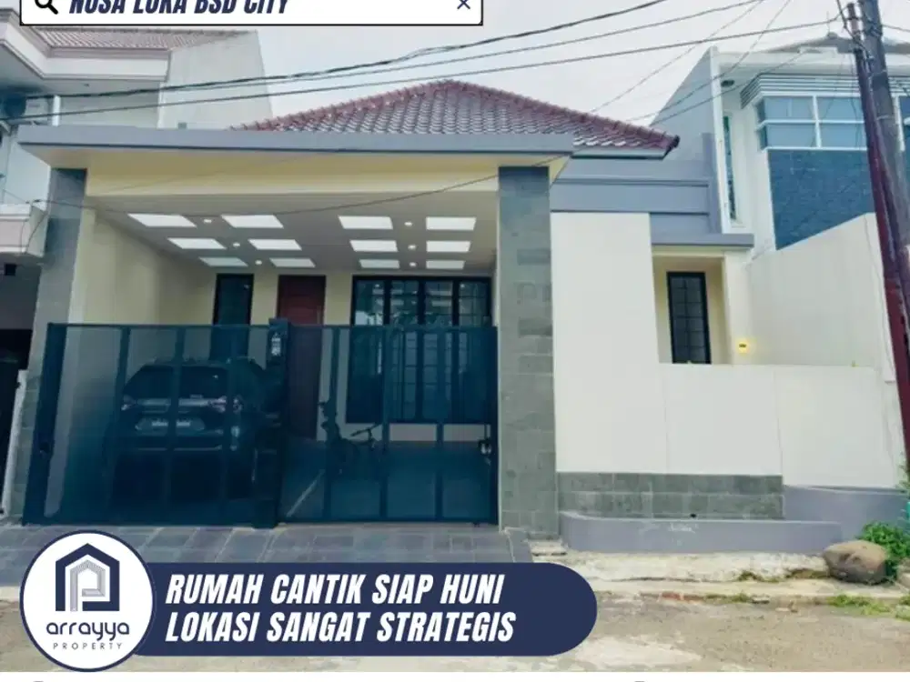 DIJUAL RUMAH CANTIK BIKIN NYAMAN DI VILLA MELATI MAS (DM69)