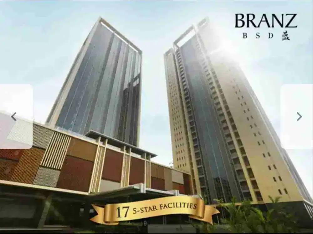 MURAHHHH!!!! Apartemen dengan fasilitas bintang 5 The Branz BSD Dijual Cepat..
