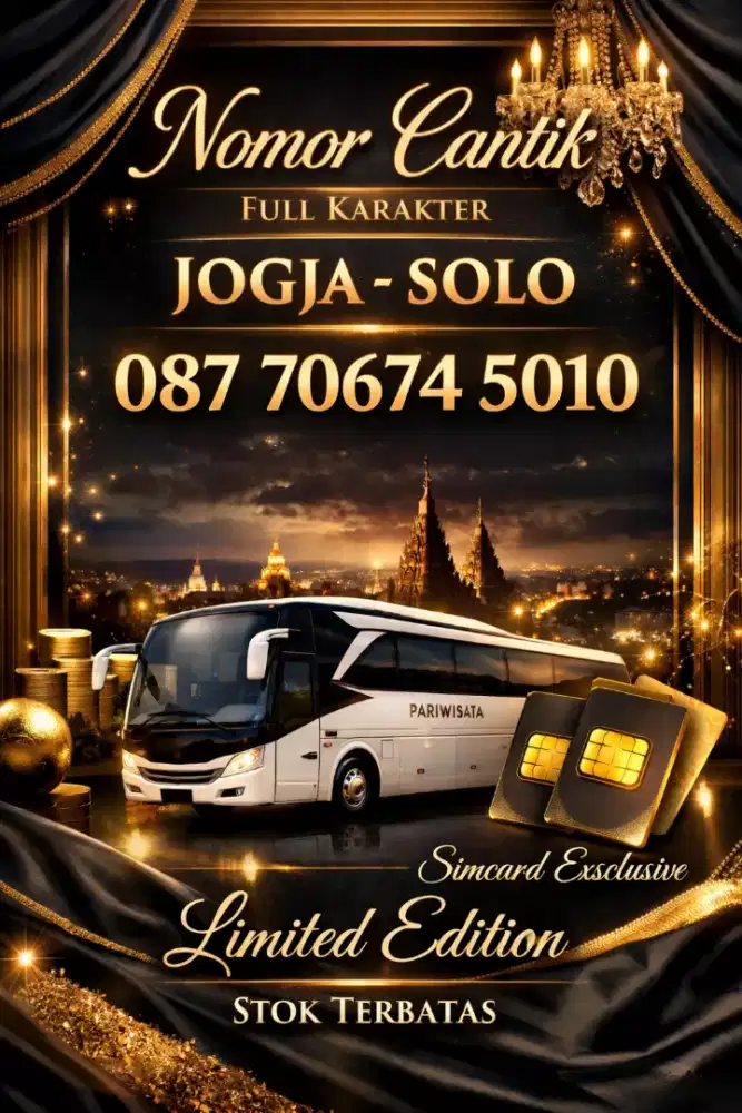 Nomor Cantik Full Karakter Exsclusive Varian JOGJA SOLO