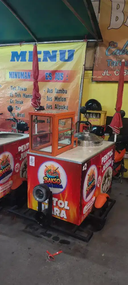 Sepeda listrik gerobak Bakso