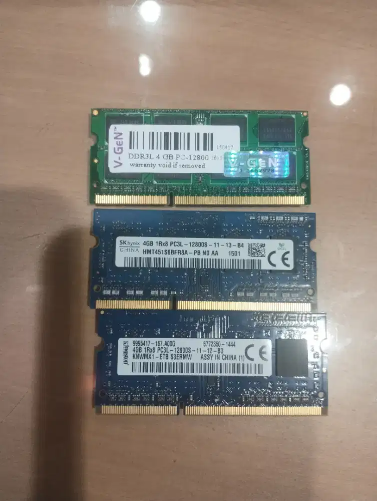 Memory ram 4GB DDR3L PC12800