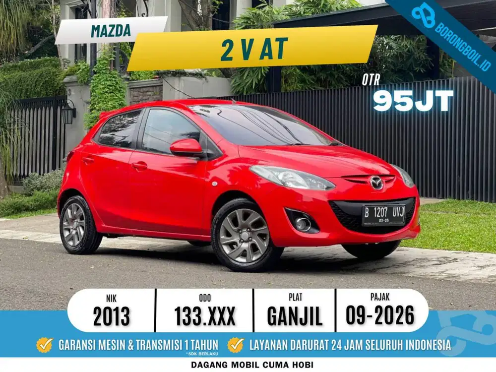 Siap Pakai! MAZDA 2 V AT 2013 Merah