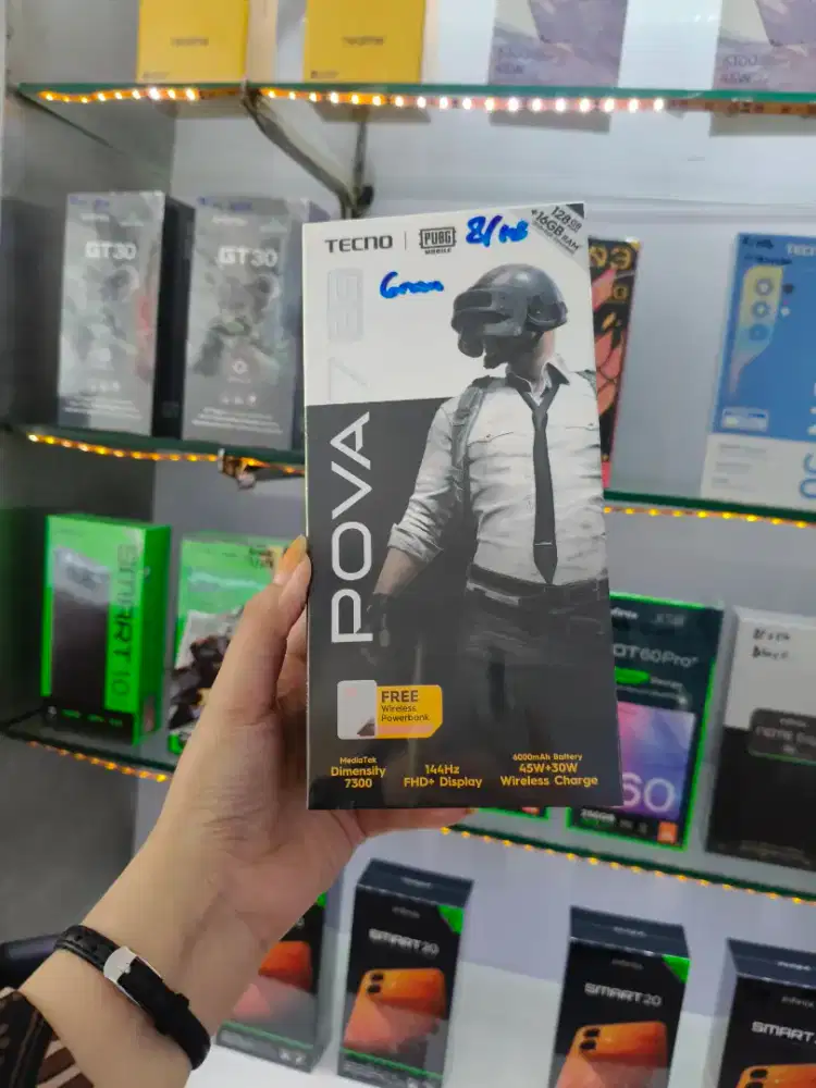 Tecno POVA 7 5G 8/256 gb BARU SEGEL GARANSI RESMI