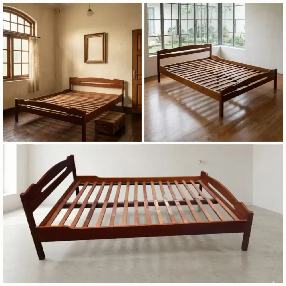 Meja Hiasa & Tempat tidur Jati Klasik