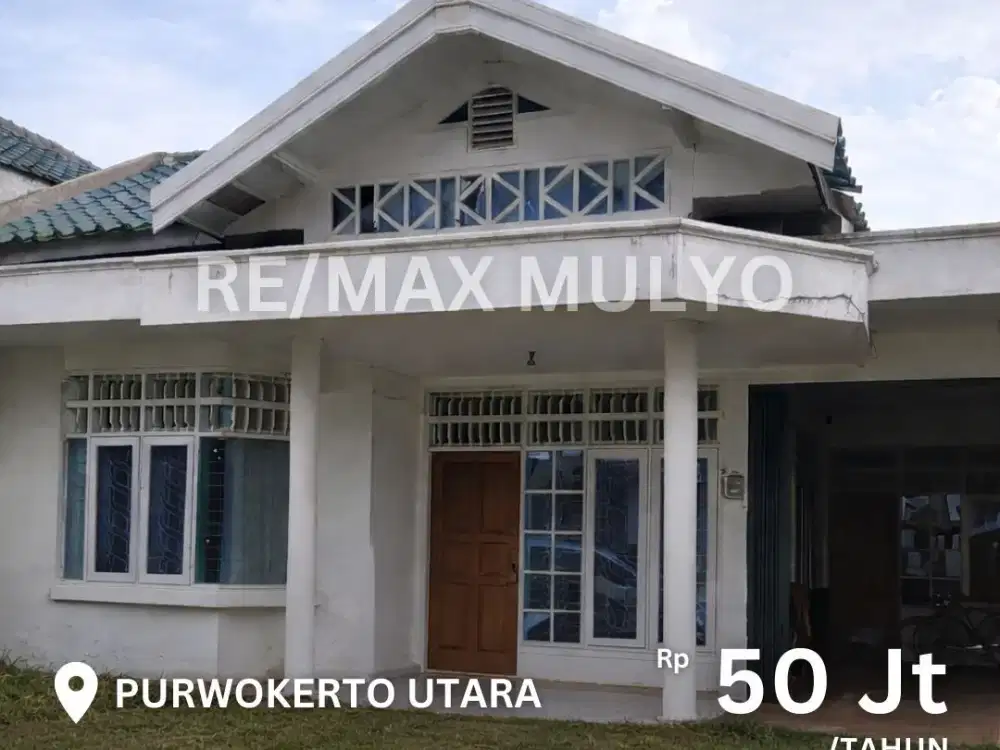 Disewakan Rumah Garasi dan Halaman Luas Area Purwokerto Utara