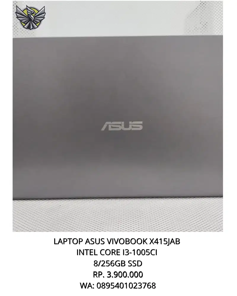 LAPTOP ASUS VIVOBOOK X415JAB | CORE I3 | 8/256GB SSD