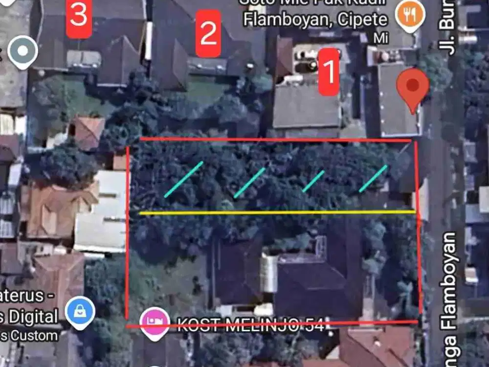 Tanah Super strategi. di Cipete. Jakarta Selatan.