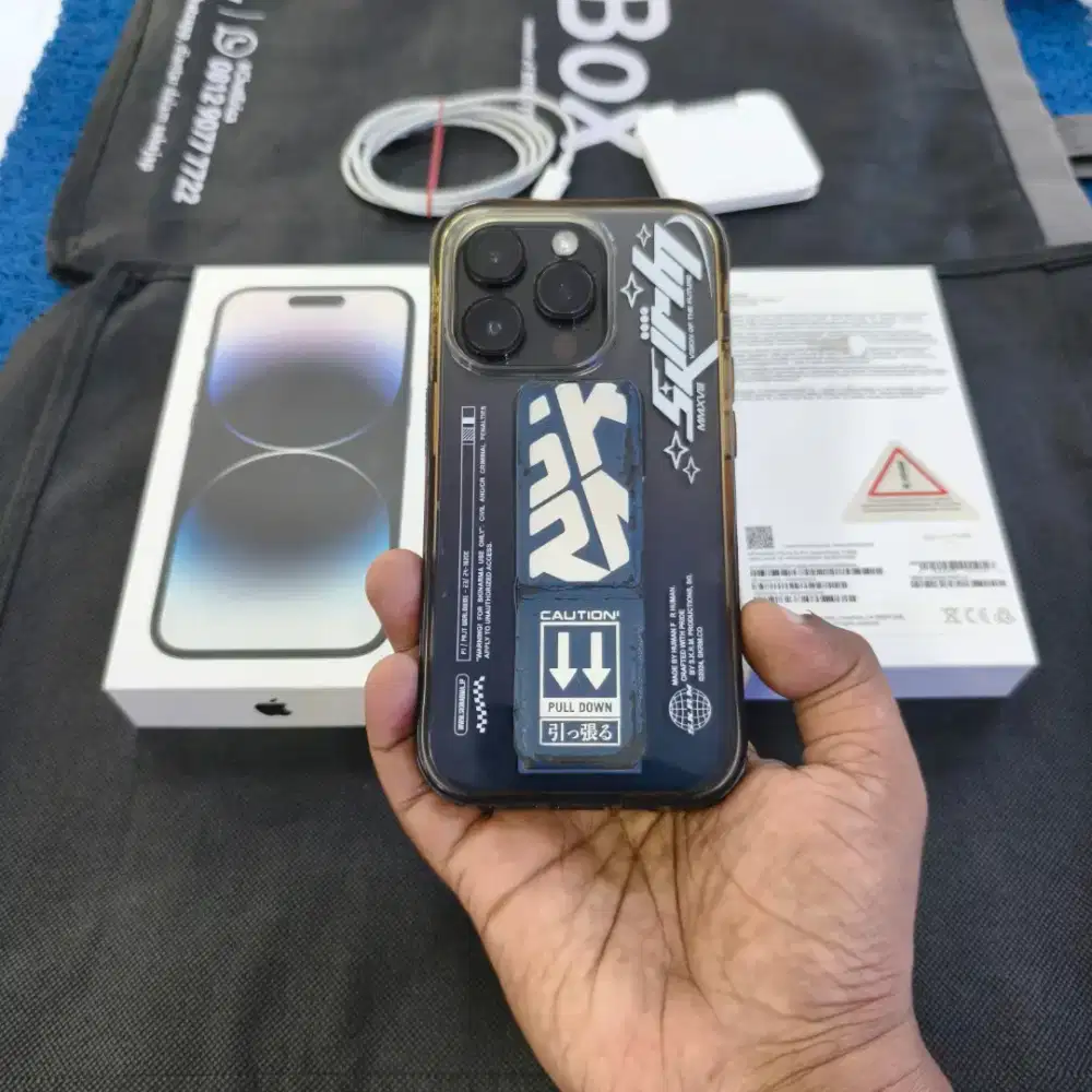 Iphone 14 Pro 128gb 99% Like new BH 78% Bonus casing ori Ex resmi iBox