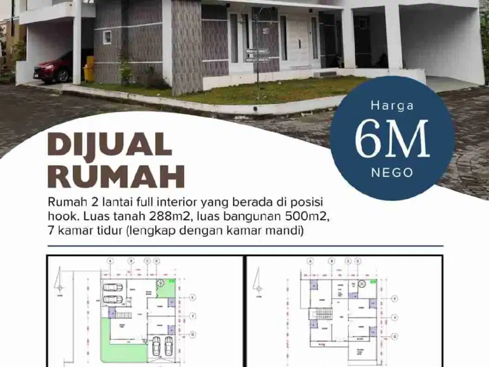 Luxury Residence Hook Area Jakal KM 9 – 7 Kamar, Lingkungan Eksklusif & Dekat Merapi View