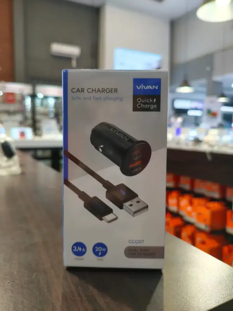 Saver VIVAN CCQ07 Car Charger 20W Pd Qc 3.0
