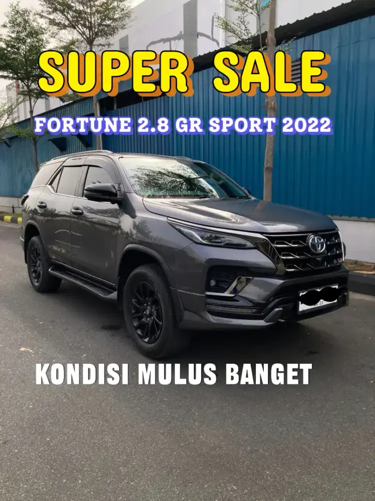 DIJUAL Toyota Fortuner 2.8 GR SPORT VRZ DIESEL 2022 Mulus Banget