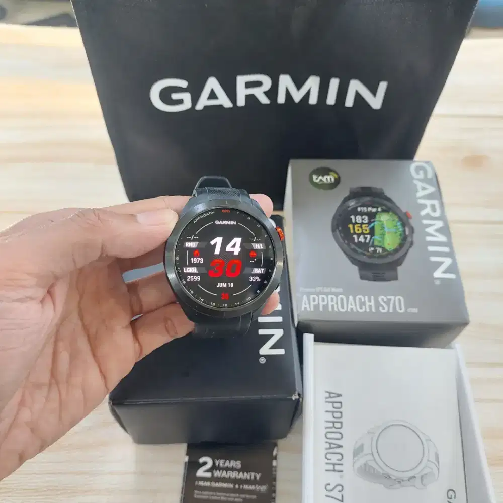 Garmin Approach S70 47mm Second Garansi Resmi
