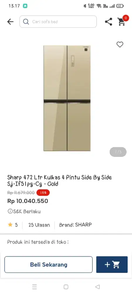 Promo kulkas sharp 4 pintu