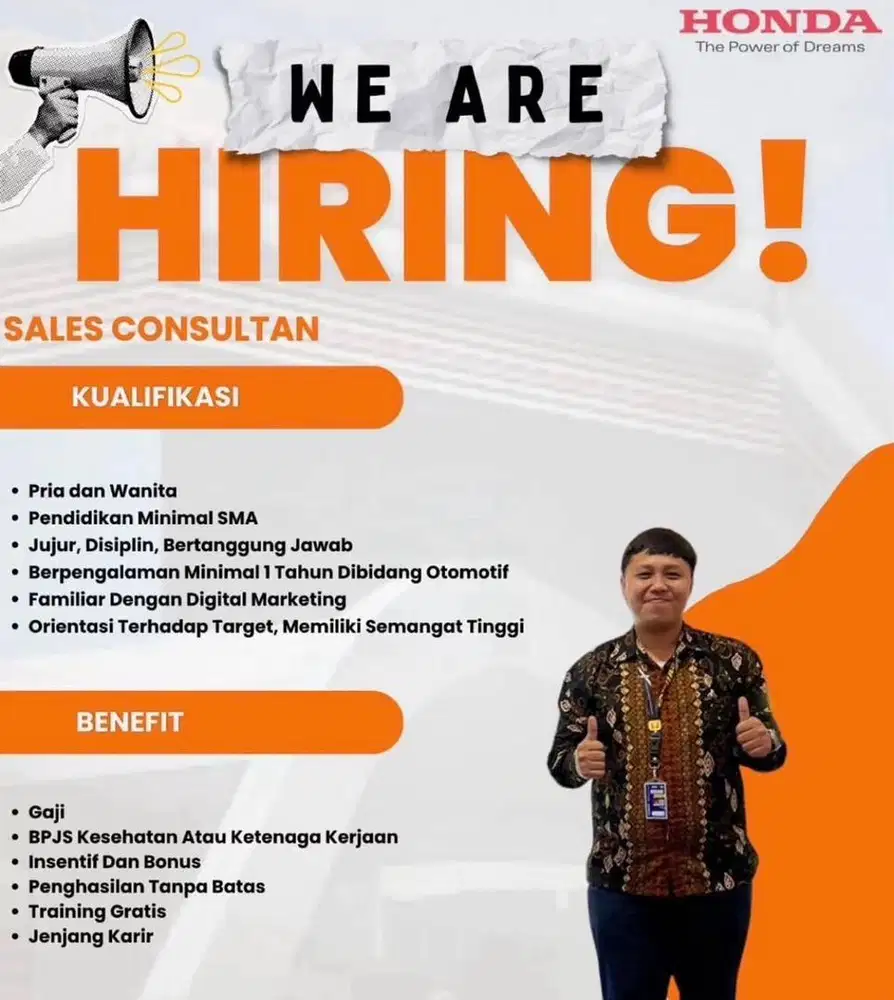 Sales / Marketing Honda Mobil