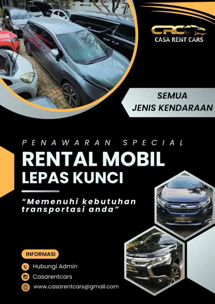 Rental mobil 24jam || lepas kunci || driver