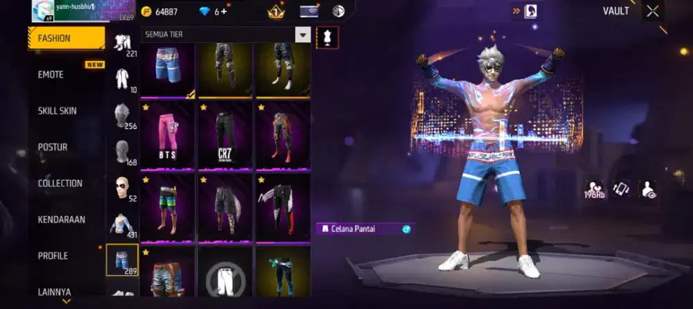 Jual akun ff Evo 5, harga 500.000 ribu,rekber.