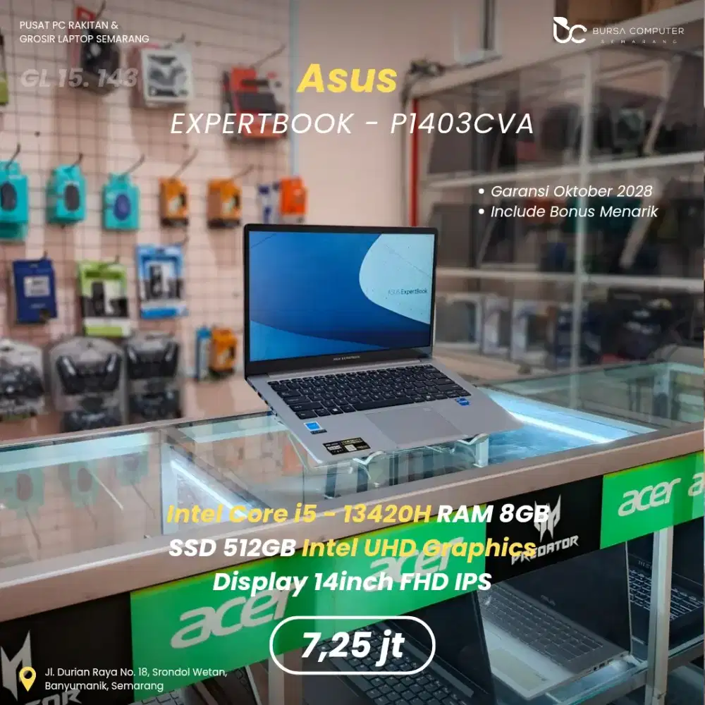 ASUS Expertbook P1403CVA | Core i5 13420H 8GB 512GB