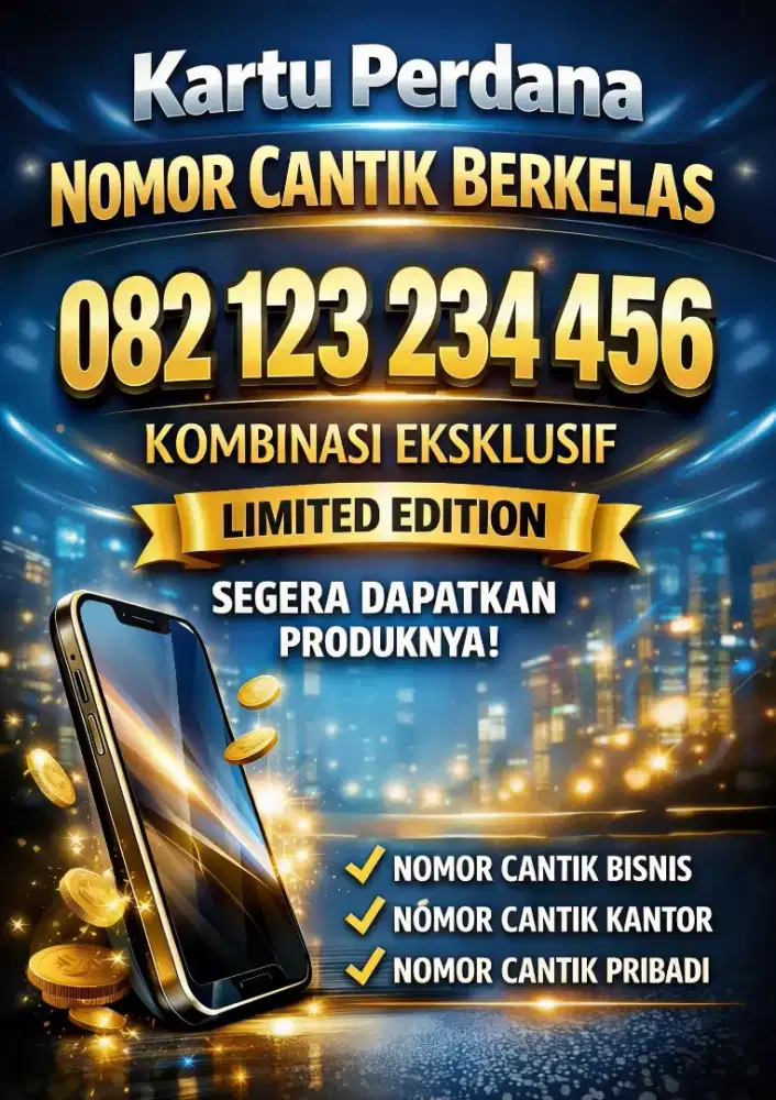 Nomor Cantik Premium Telkomsel simPATI Berkualitas Limited Edition