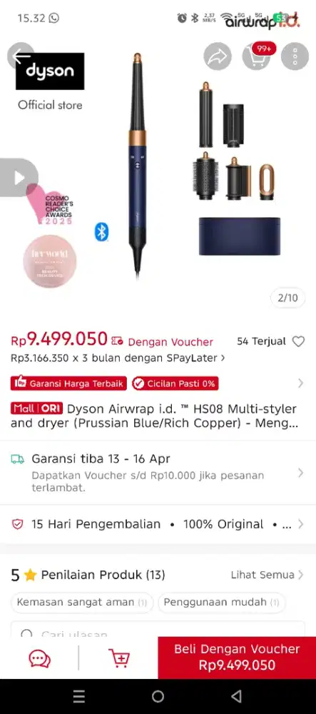 Dyson Airwrap Hairdryer