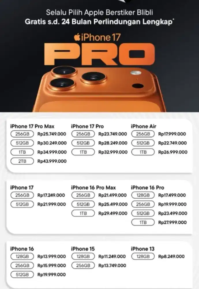 APPLE IPHONE 17 PRO MAX 256 GB