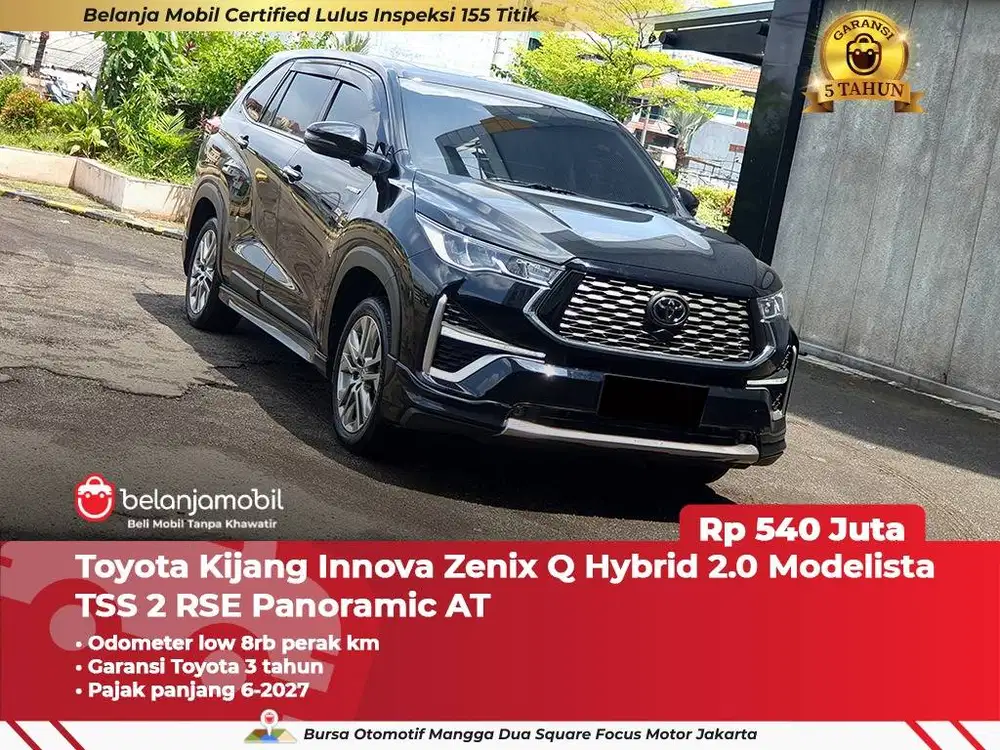[ LOW KM 8RB ] Toyota Innova Zenix Q Hybrid Modelista TSS 2025 2026