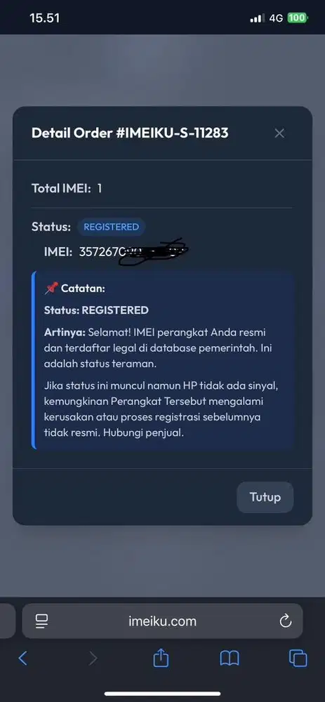 Iphone xs max 256gb all operator terdaftar