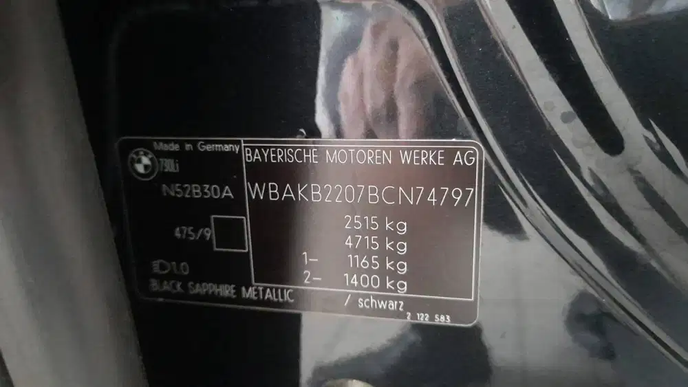 BMW 730Li 2011 Bensin