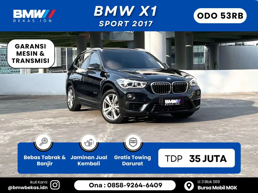 BMW X1 2017 Sport Bergaransi 1 thn transmisi&mesin.