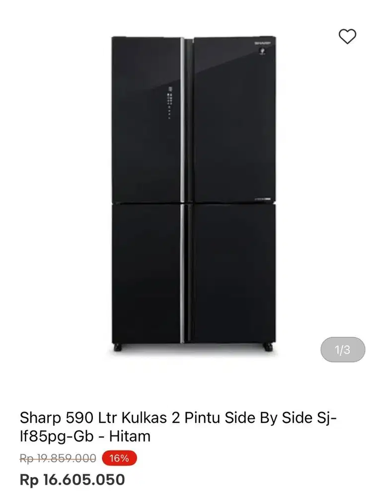 KULKAS SHARP MULTIDOOR 590liter