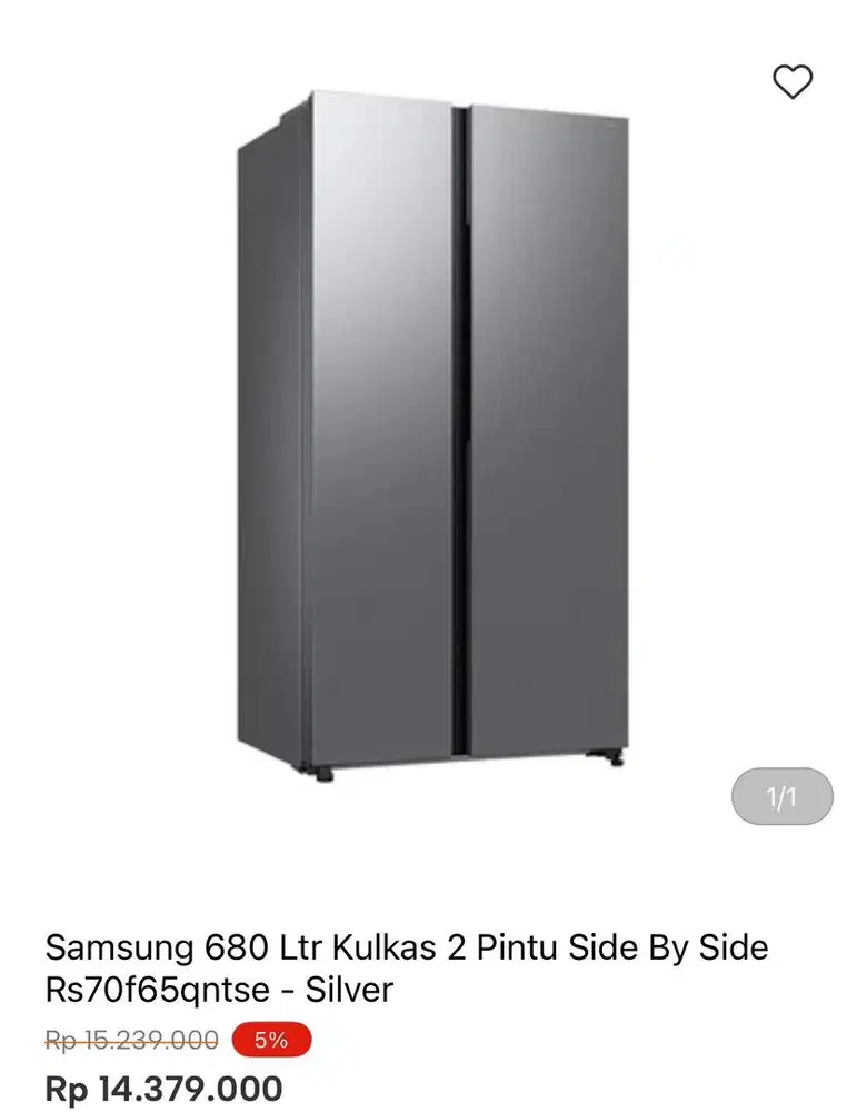 KULKAS SAMSUNG SBS 680liter