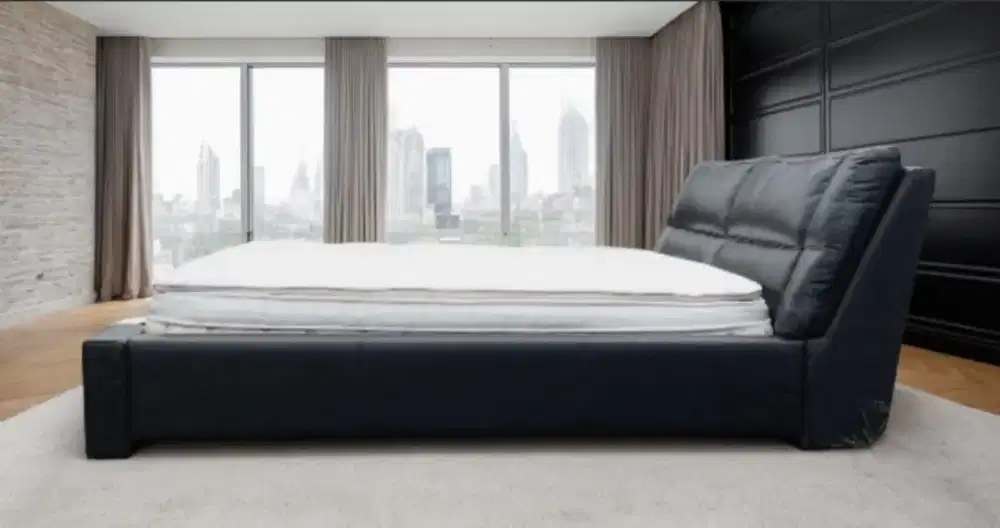 Springbed Serta Signature dobel latex bedframe Cellini uk 2*2