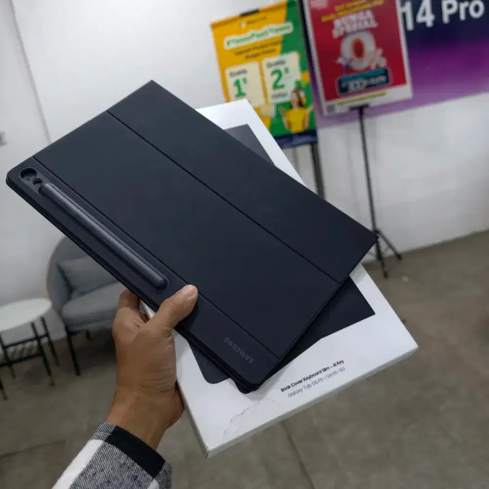 Keyboard Samsung Galaxy cocok Tab S10 Fe+, S10+, S9+, S9 fe+, s9 fe