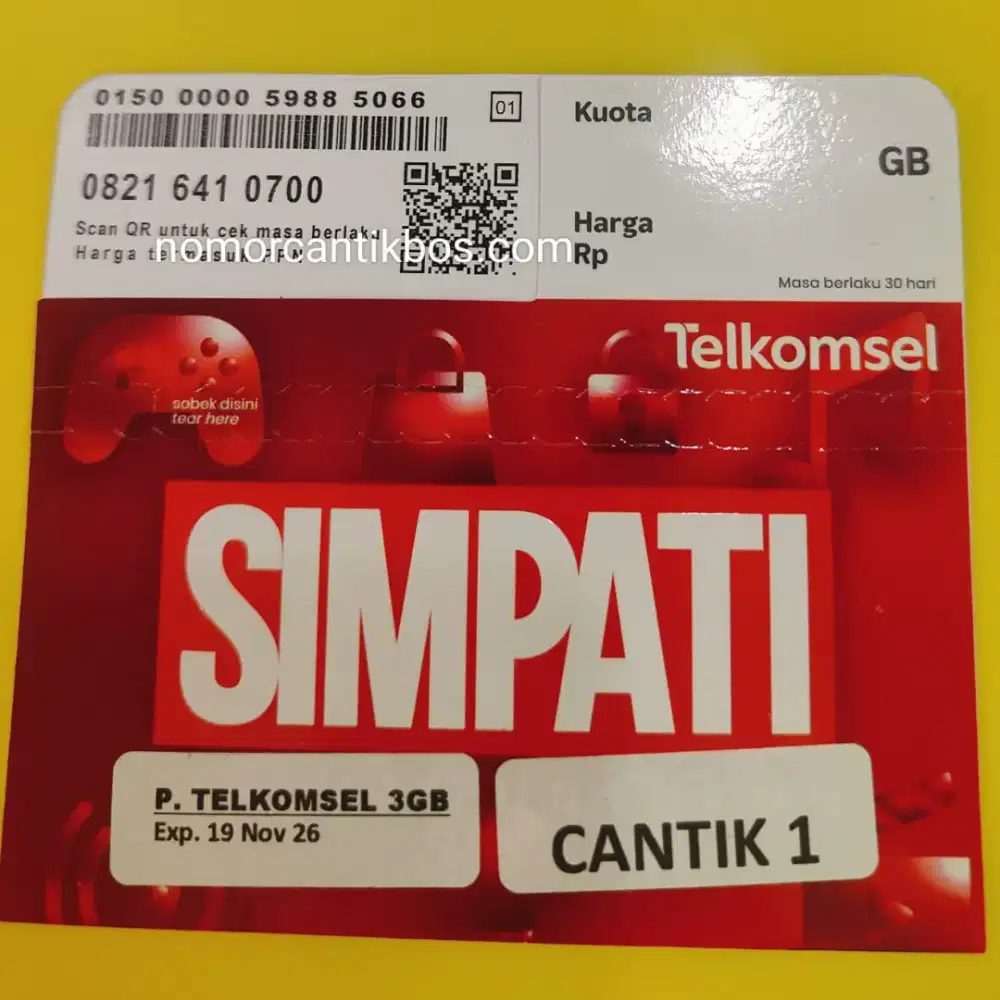 Nomor cantik telkomsel 11 Digit