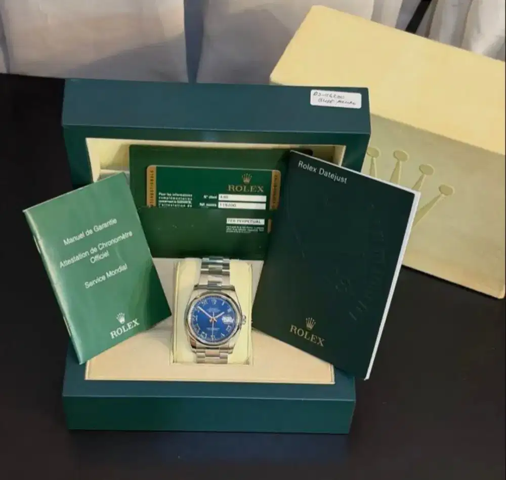 ROLEX DATEJUST 116200 AUTOMATIC

ORIGINAL

YEAR: 2008