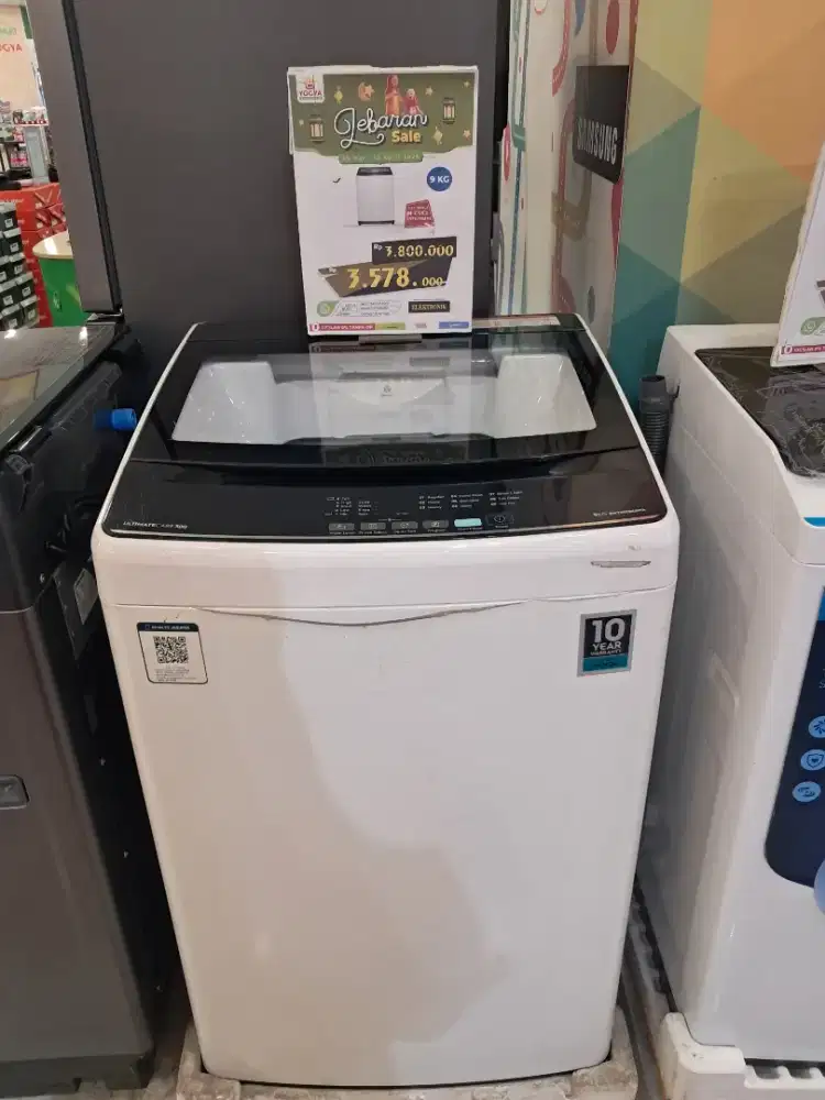 PROMO MESIN CUCI ELECTROLUX TOP LOADING 9KG EW9078K6WA TANPA DP