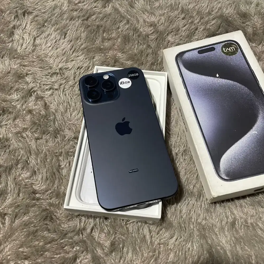IPHONE 15 PRO MAX 256GB IBOX BIRU