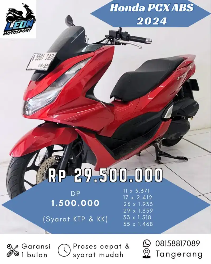 PCX CBS 2024, jual beli motor seken
