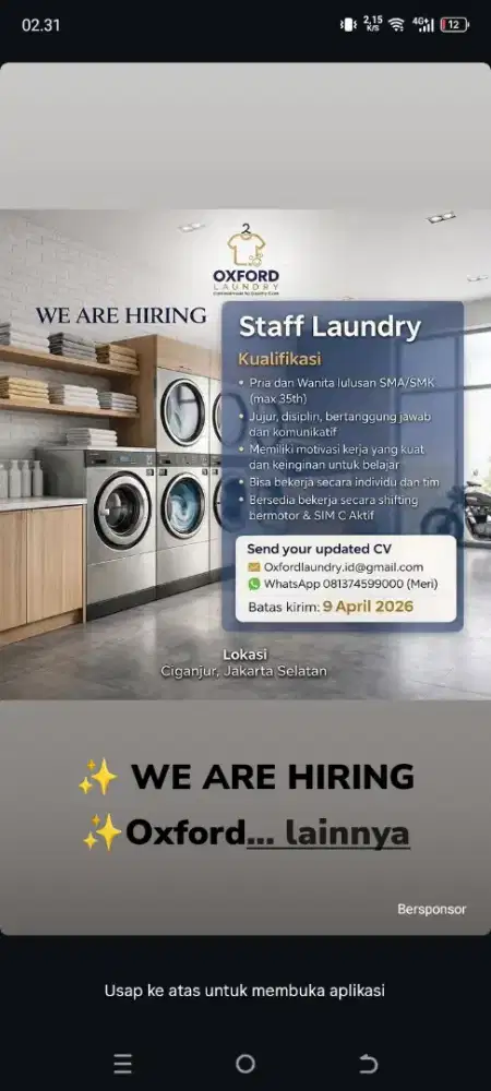 Dibutuhkan presser/strika