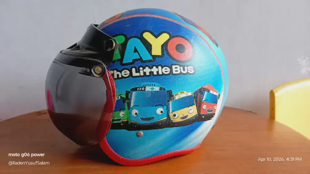 Helm Anak Tayo Biru
