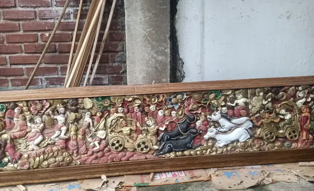 Ukiran 3D Mahabarata Rahwana Bali