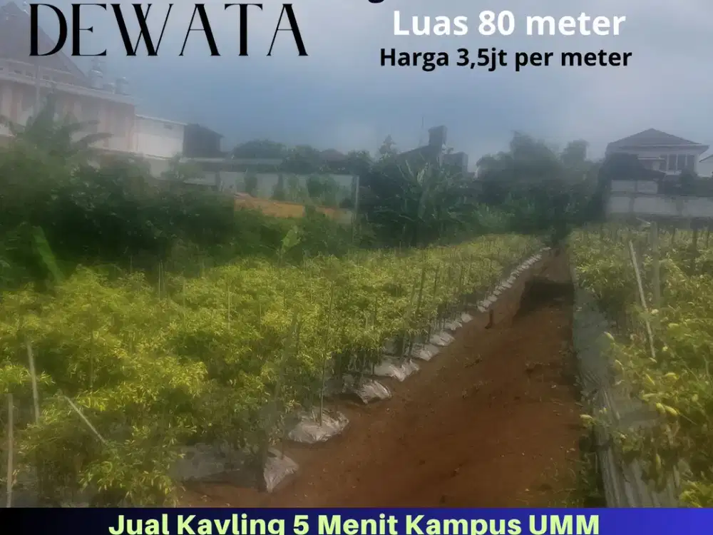 Sertifikat 5 Menit Kampus UB Malang Tanah Dijual