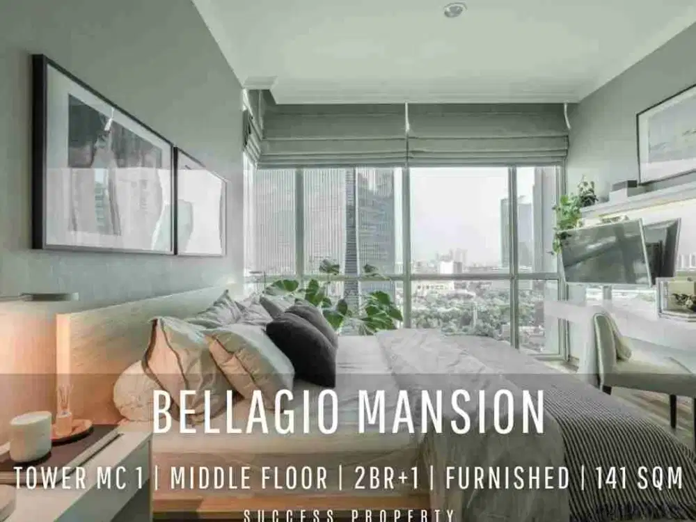 For Rent! Bellagio Mansion MC1 Tower 2BR + Studyroom Middle Floor