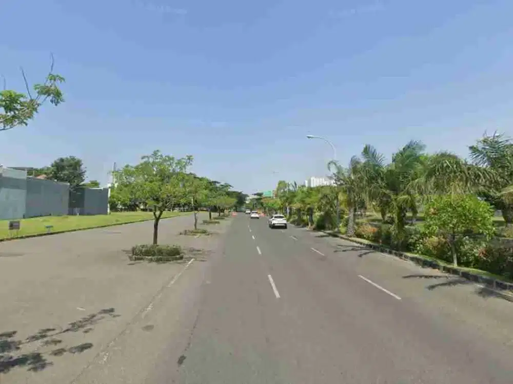 Disewakan Tanah 208 m2 Long Beach Pakuwon City Kavling Komersial Usaha Lebar 8 Meter Mulyosari Resto Toko Cafe