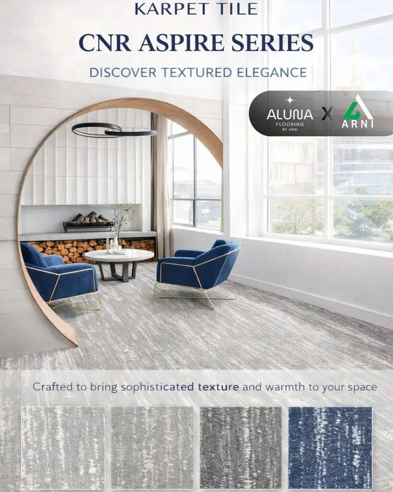 Karpet Tile ASPIRE Series Ukuran 50x50 | Karpet Premium Modern |