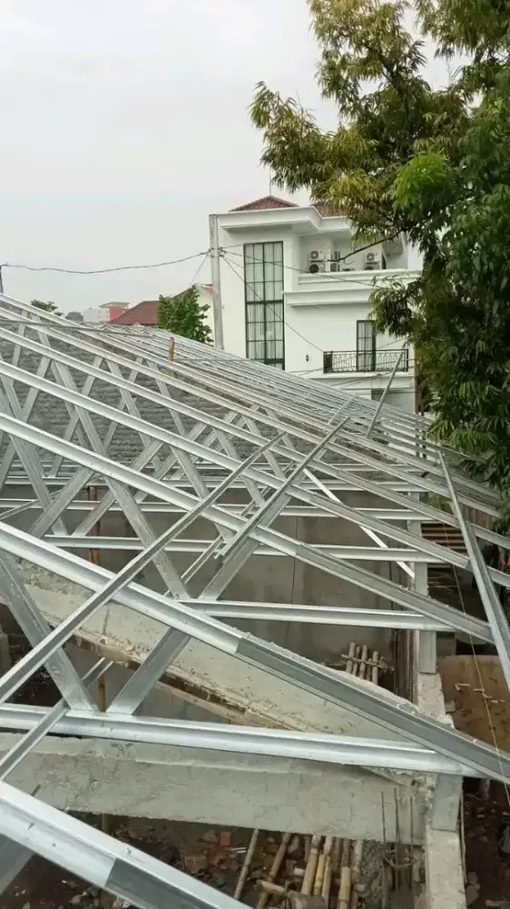 Renovasi atap genti baja ringan murah