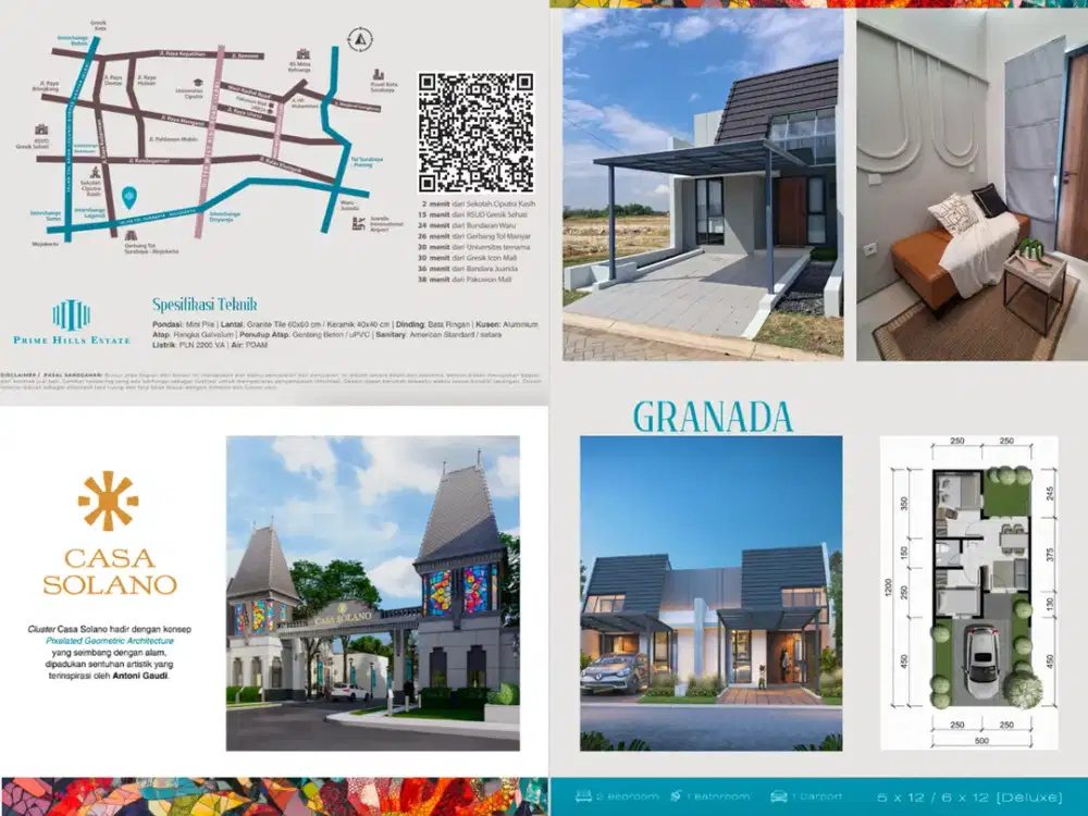 Casa Solano Prime Hills Estate Kedamean Gresik (The Colorful Spirit of Spain) - DP 47 Jt